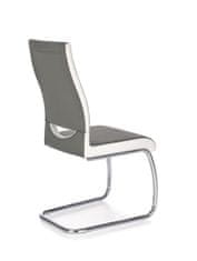 Halmar Jedálenská stolička K259 - sivá / biela
