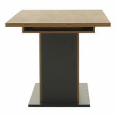 KONDELA Rozkladací jedálenský stôl Fidel S - dub craft zlatý / grafit sivá
