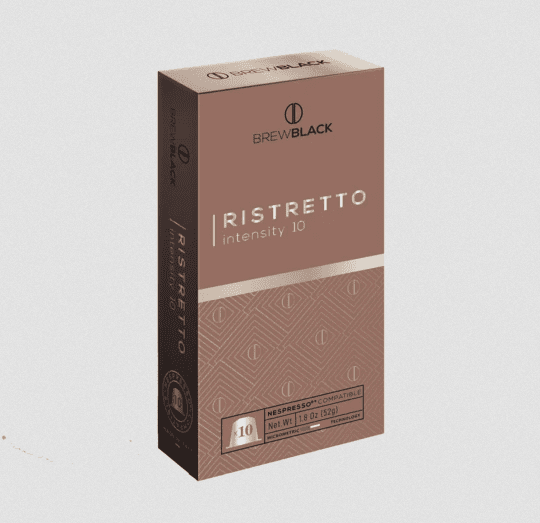 BrewBlack Káva RISTRETTO (10 kávové kapsule)
