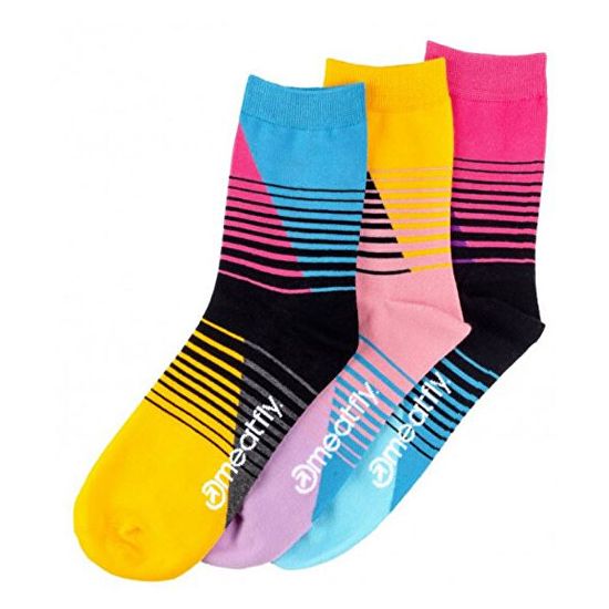 MEATFLY 3 PACK - ponožky Color Scale socks - S19 Multi pack
