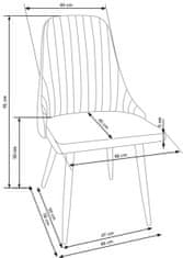 Halmar Jedálenská stolička K285 - tmavosivá