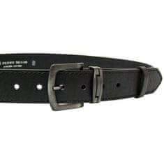 Penny Belts Pánsky kožený opasok 9-1-60 black (Dĺžka opasku 90 cm)