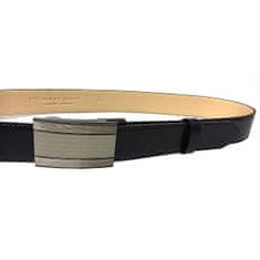 Penny Belts Pánsky kožený spoločenský opasok 35-020-A7 black (Dĺžka opasku 95 cm)