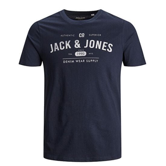 Jack&Jones Pánske tričko JJEJEANS TEE 12177533 Navy Blazer