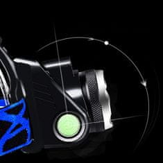 MG T6 Headlamp čelovka s bezkontaktným spínačom LED Zoom, čierna