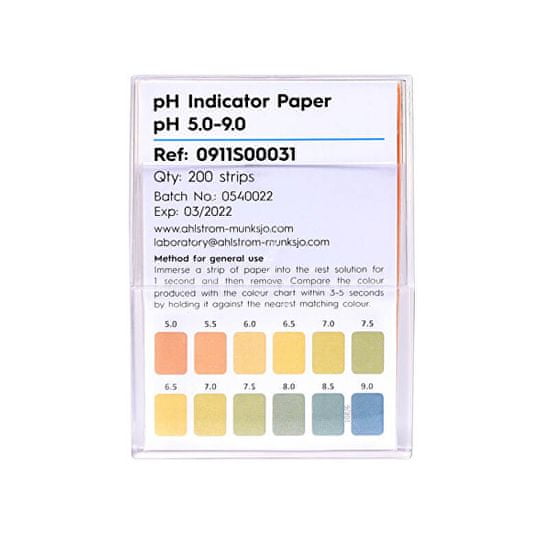 Fisher Scientific Indikátorové pH papieriky (5.0 - 9.0) 200 ks
