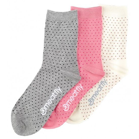 MEATFLY 3 PACK - ponožky Rainy Dots socks S19 Multi pack