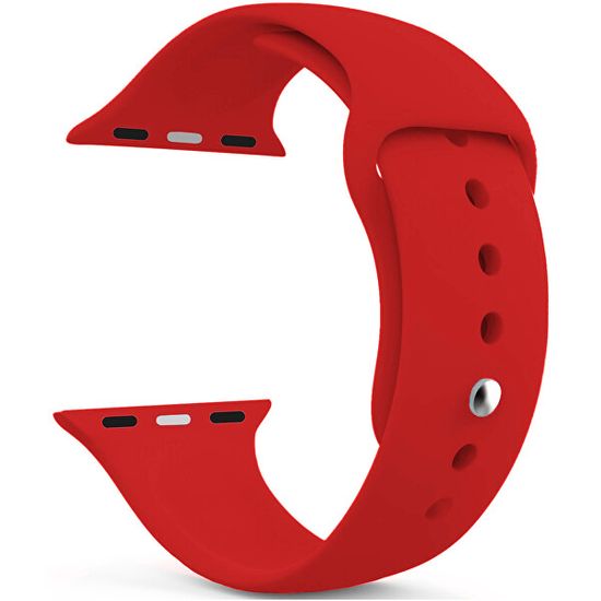 4wrist Silikónový remienok na Apple Watch – Červený 42/44/45/49 mm – S/M