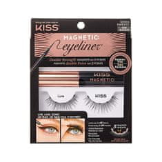 KISS Magnetické umelé riasy s očnými linkami (Magnetic Eyeliner & Lash Kit) (Varianta 07 Charm)