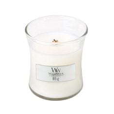 Woodwick Vonná sviečka váza White Teak 85 g