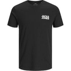 Jack&Jones Pánske tričko JJECORP Slim Fit 12151955 Black (Veľkosť M)
