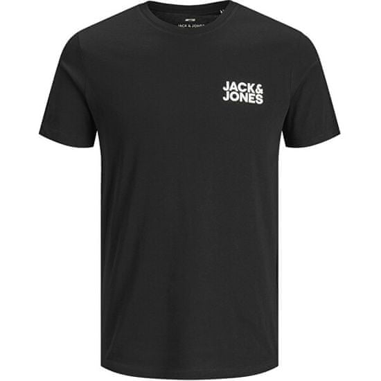 Jack&Jones Pánske tričko JJECORP Slim Fit 12151955 Black