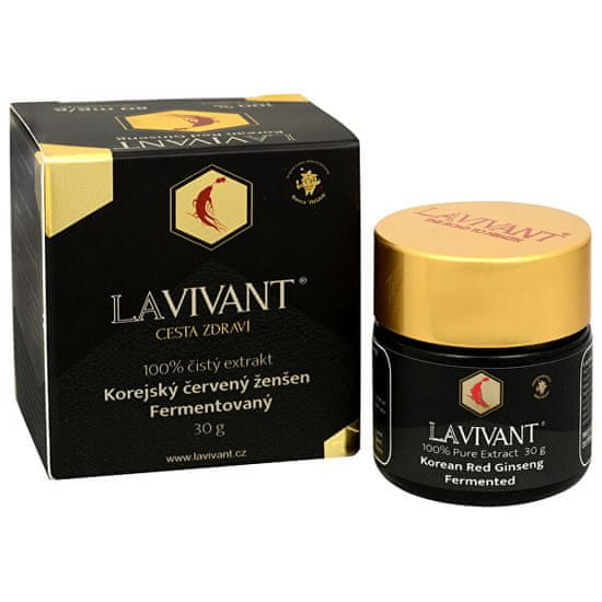 Lavivant black, kórejský červený 100% fermentovaný extrakt 30 g 80 mg / g