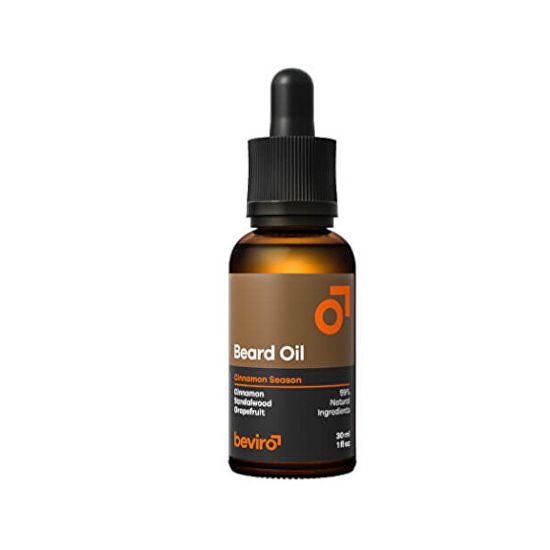 Beviro Ošetrujúci olej na fúzy s vôňou grepu, škorice a santalového dreva (Beard Oil)