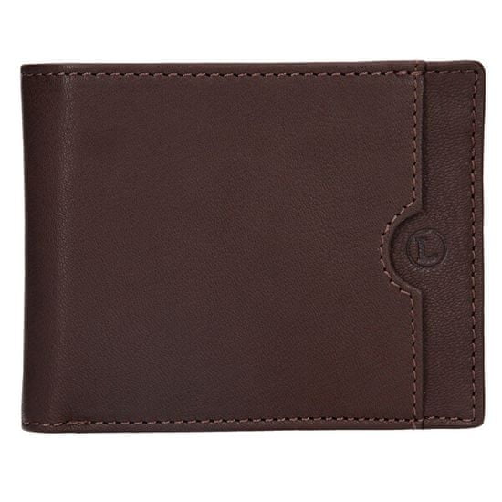 Lagen Pánska kožená peňaženka BLC/4124 BRN