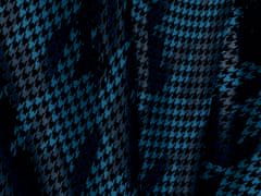 Cachemir Dogtooth dámsky skladací vystreľovací dáždnik Farba: Modrá