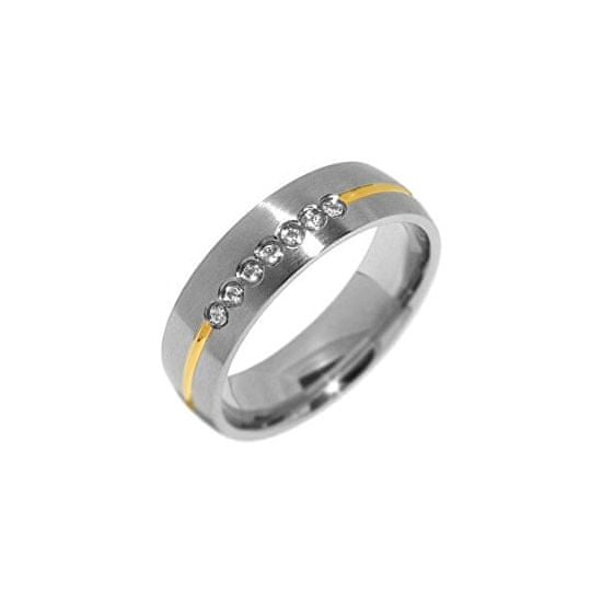 Silvego Snubný oceľový prsteň pre ženy PARIS RRC2048-Z