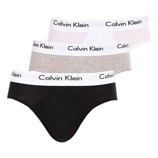 Calvin Klein 3 PACK - pánske slipy U2661G-998