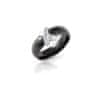 Čierny keramický prsteň QJRQY6157KL (Obvod 56 mm)