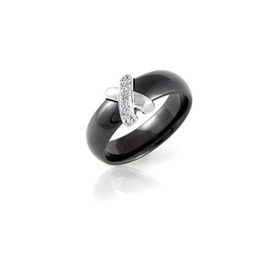 Modesi Čierny keramický prsteň QJRQY6157KL