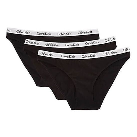 Calvin Klein 3 PACK - dámske nohavičky Bikini QD3588E-001