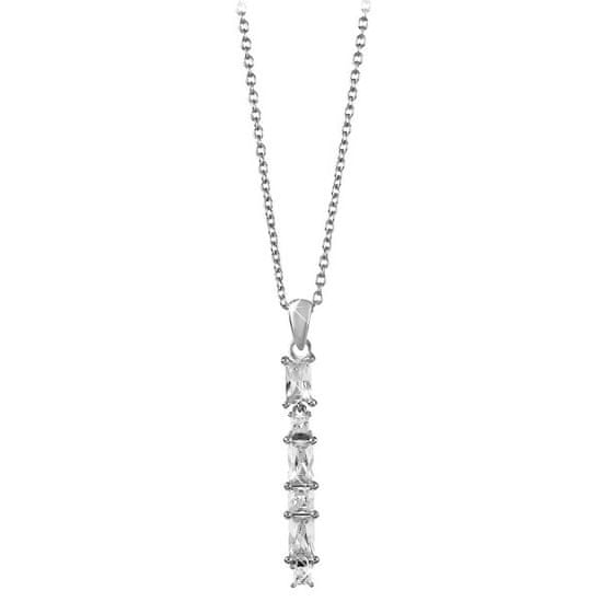 Silver Cat Žiarivý náhrdelník so zirkónmi SC304 (retiazka, prívesok)
