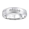 Snubný strieborný prsteň Presley pre ženy QRZLP012W (Obvod 50 mm)