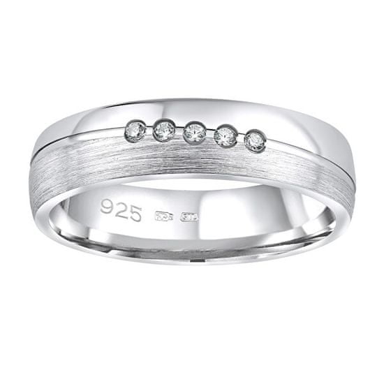 Silvego Snubný strieborný prsteň Presley pre ženy QRZLP012W