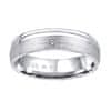 Snubný strieborný prsteň Amora pre ženy QRALP130W (Obvod 55 mm)