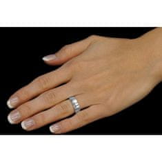 Silvego Snubný strieborný prsteň Amora pre ženy QRALP130W (Obvod 55 mm)