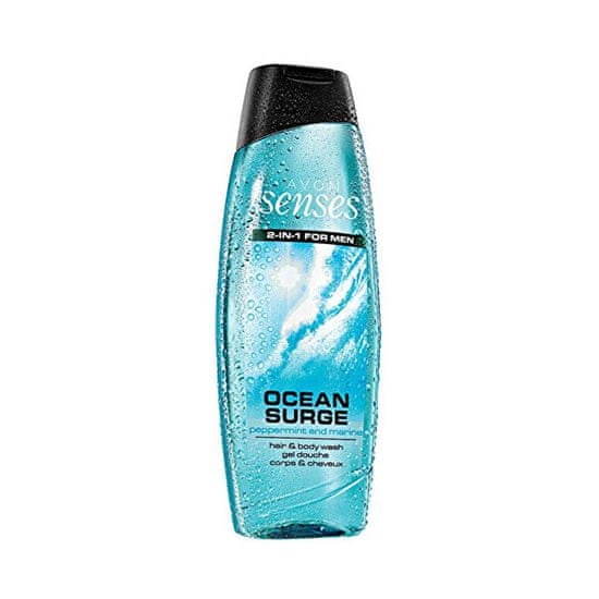 Avon Sprchový gél na telo a vlasy pre mužov Senses Ocean Surge 500 ml