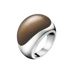 Calvin Klein Oceľový prsteň s kameňom Ellipse KJ3QCR0201 (Obvod 52 mm)
