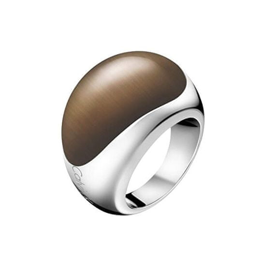 Calvin Klein Oceľový prsteň s kameňom Ellipse KJ3QCR0201