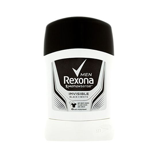 Rexona Tuhý dezodorant Men Motionsense Invisible Black + White 50 ml