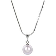 Levien Pôvabný náhrdelník s perličkou Pearl Lavender