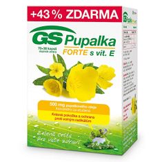 GreenSwan GS Pupalka Forte s vitamínom E 70+30 kapsúl ZD ARMA