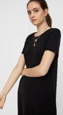 Vero Moda Dámske šaty VMGAVA 10210479 Black (Veľkosť XS)