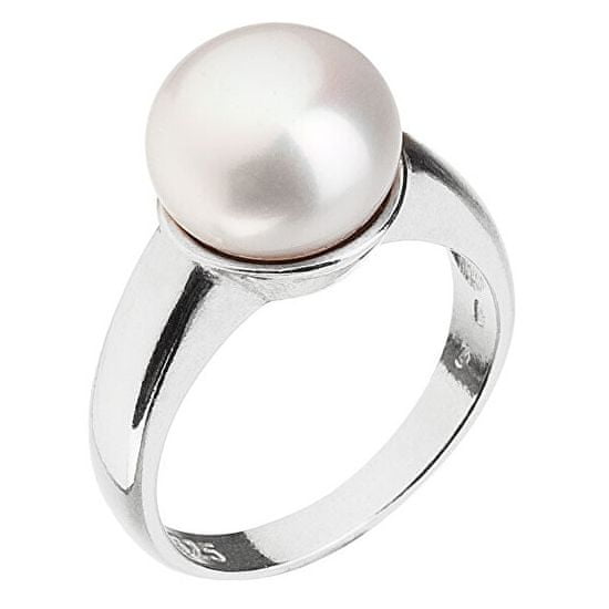 Evolution Group Strieborný perlový prsteň Pavona 25001.1
