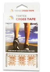 TEMTEX Cross Tape béžový 2,1 x 2,7 cm 180 ks