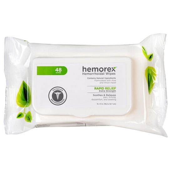 Hemorex Vlhčené obrúsky na hemoroidy Multipack 48 ks