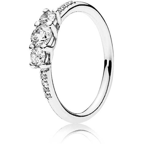 Pandora Trblietavý strieborný prsteň Timeless 196242CZ