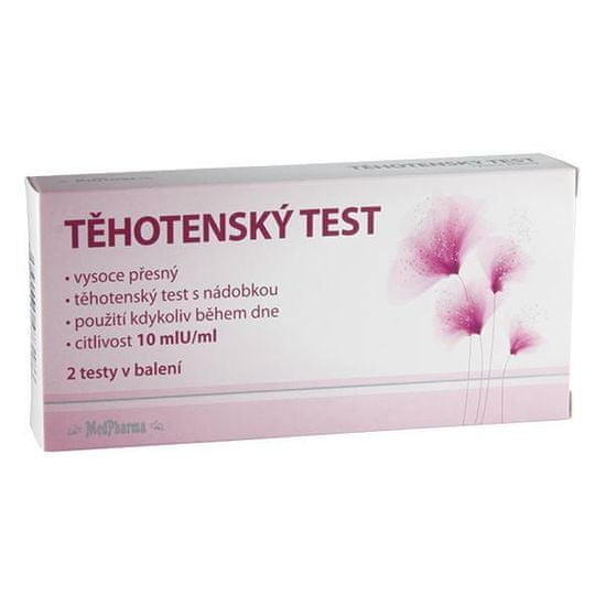 MedPharma Med Pharma Tehotenský test 10mIU / ml 2 ks