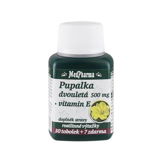 MedPharma Pupalka dvouletá 500 mg + vitamín E 30 tob. + 7 tob. ZDARMA