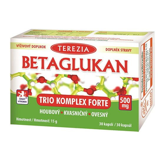 TEREZIA COMPANY Betaglukan Trio Komplex Forte 500 mg 30 kapslí