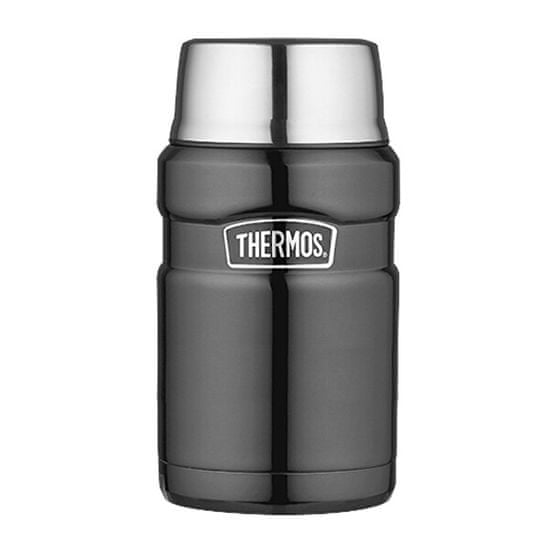 Thermos Style Termoska na jedlo sa šálkou - metalicky šedá 710 ml