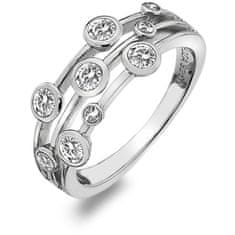Hot Diamonds Luxusný strieborný prsteň s topaz a diamantom Willow DR207 (Obvod 52 mm)