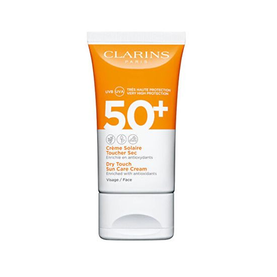 Clarins Zmatňujúci pleťový krém na opaľovanie SPF 50+ (Dry Touch Sun Care Cream) 50 ml