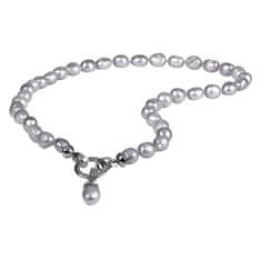 JwL Luxury Pearls Náhrdelník z pravých šedých perál JL0557