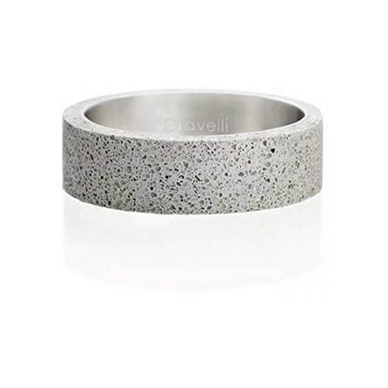 Gravelli Betónový prsteň šedý Simple GJRUSSG001