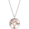 Strieborný bicolor náhrdelník Strom života ERN-LILTREE-BI